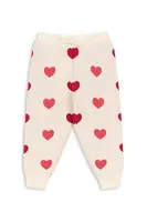 Dětské bavlněné kalhoty Konges Sløjd LAPIS KNIT PANTS GOTS