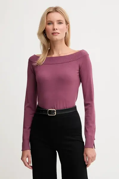 Svetr United Colors of Benetton dámský, fialová barva, 1W2AD10E0