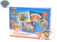 Paw Patrol mozaika 3 druhy obrázků (s flitry a lepidlem v krabičce) - puzzle z kategorie Maxi dílky