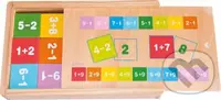 Dřevěná krabička se sčítáním a odčítáním - hra z kategorie Vzdělávací hry
