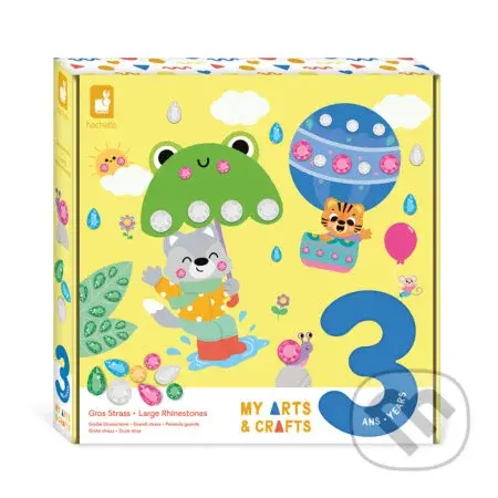 Štrasové kamienky a nálepky Zvieratká od 3 rokov (My arts&crafts Kreatívna sada)