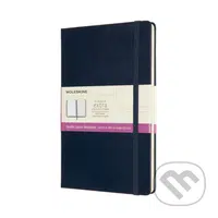 Moleskine - modrý zápisník (stredný, linajkovaný - čistý)