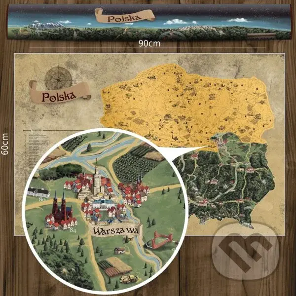 Stieracia mapa Poľska (Zlatá)