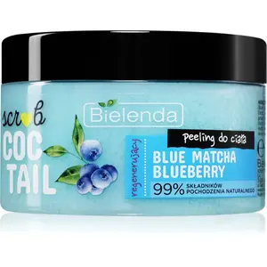 Bielenda Coctail Scrub Blue Matcha + Blueberry tělový peeling s regeneračním účinkem 350 g