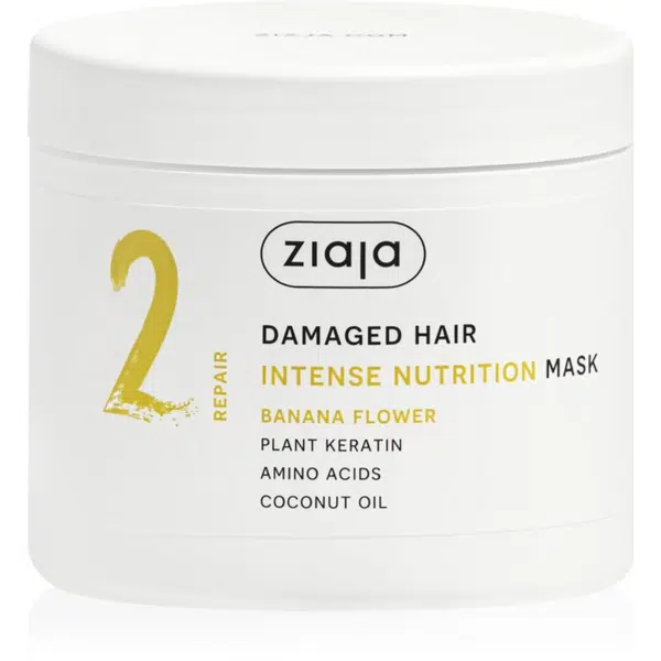 Ziaja Plant Essentials Banana Flower vyživující maska na vlasy pro poškozené vlasy 350 ml