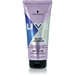 Schwarzkopf LIVE Silver čisticí šampon neutralizující žluté tóny 200 ml