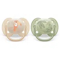 Philips Avent Ultrasoft SCF091/07 0-6 m dudlík Animal Boy 2 ks