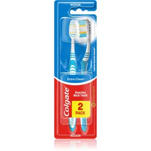 Colgate Extra Clean Medium zubní kartáčky medium 2 ks