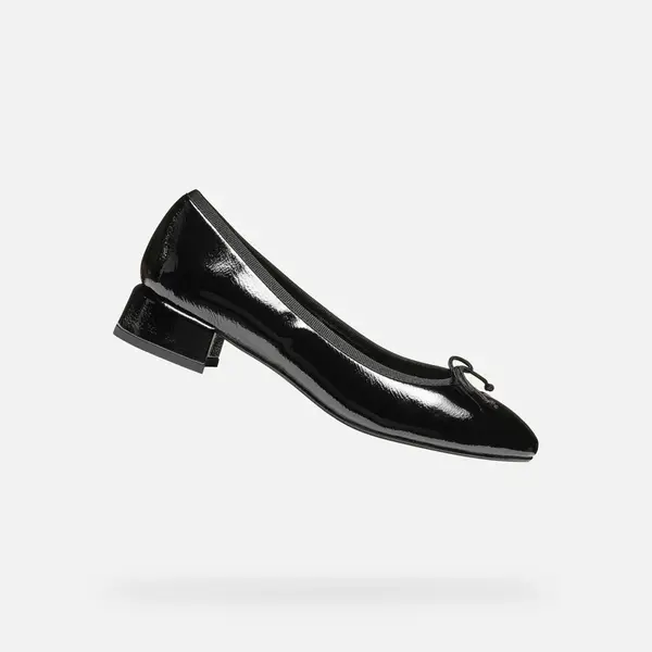 Black women's heeled shoes Geox Floretia - Women's