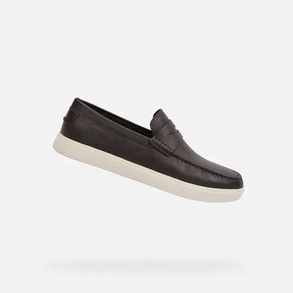 Brown men's moccasins Geox Avola - Men's