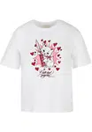 Women's T-shirt Psycho Kitty white