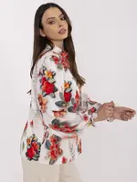 Vzorovaná blúzka s kvetinovým motívom