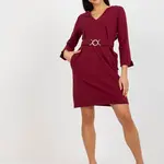 Dress-TW-SK-BL-1011.17-burgundy