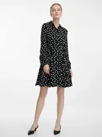 Black women's knee-length shirt dress ORSAY - Women's