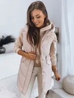 Dámska prešívaná vesta GAMIS béžová Dstreet