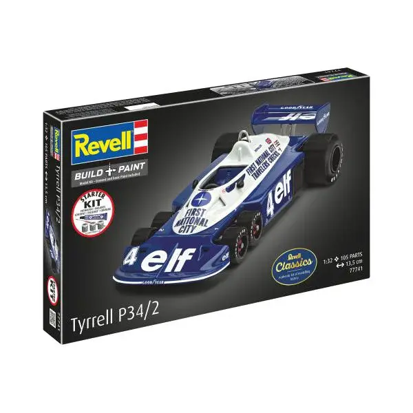 Starter Kit auto 77741 - Tyrell P34/2 6-Wheeler (1:32)