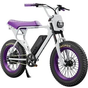 Macfox X1S elektrický bicykel moped-style fialový
