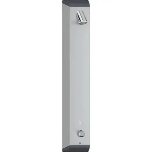 Hansa Electra sprchový panel na stenu s tlačidlom hliník/chróm 96602219