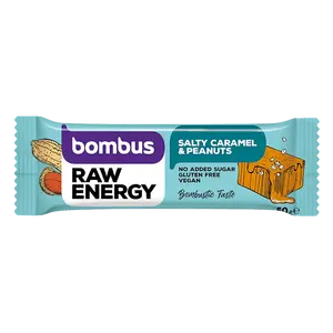 BOMBUS Raw energy salty caramel & peanuts 50 g