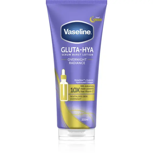 Vaseline Gluta-Hya Overnight Radiance tělové sérum 200 ml