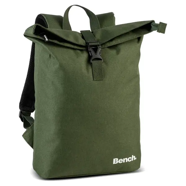 Malý městský rolovací batoh Bench Mota, polyester, na notebook 15" − zelená 8l