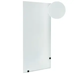 Beliani SPRCHOVÁ ZÁSTĚNA 90/195 cm Průhledná Icalma