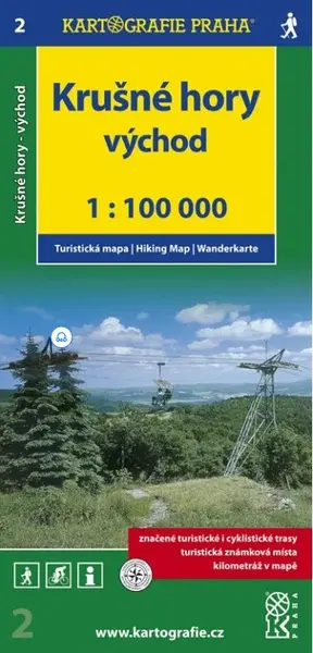 1:100T ( 2)-Krušné hory - VÝCHOD (turistická mapa)
