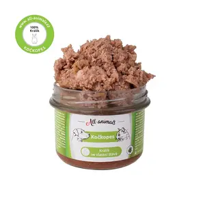ALL ANIMALS Králík ve vlastní šťávě 200 g