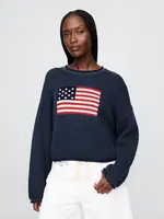 GAP Oversize crop svetr Americana - Dámské