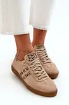 Zazoo N1068 Semišové Nízké Dámské Tenisky Beige