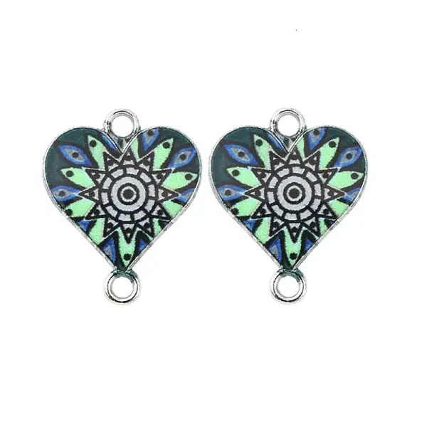 Alloy Enamel Connector Charms