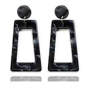 Alloy Acetic Acid Dangle Stud Earrings