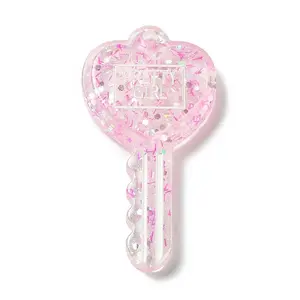Acylic Pendant with Glitter Powder