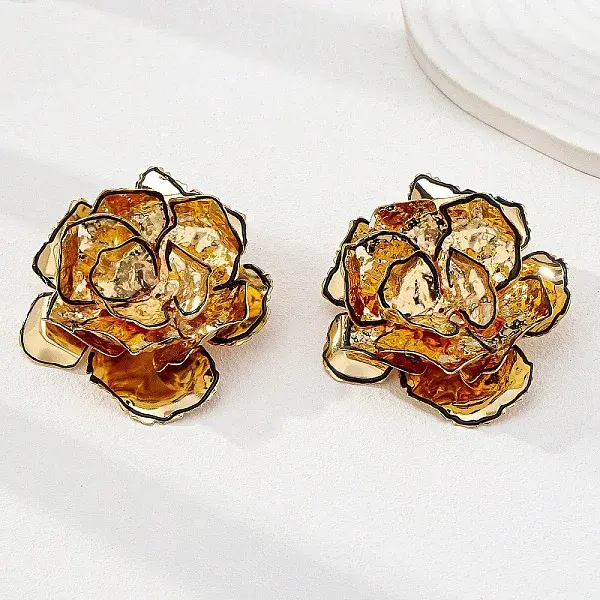 Alloy Enamel Stud Earrings