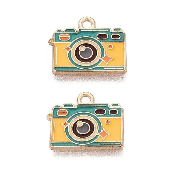Travel Theme Alloy Enamel Pendants