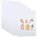 6Pcs Rectangle Plastic Printable Heat Shrink Sheets Film