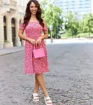 Gemre Red floral Spanish dress Levada