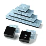 12Pcs Flower Print Cardboard Paper Jewelry Storage Boxes