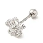 Brass Micro Pave Clear Cubic Zirconia Stud Earrings