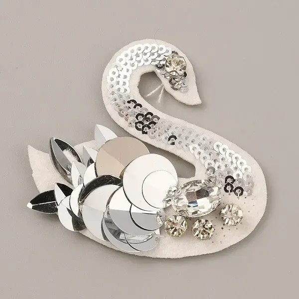 Swan Shape Cloth Sew on Patches