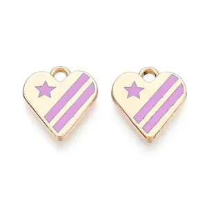 Alloy Enamel Pendants