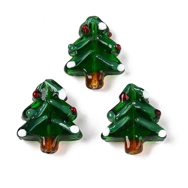 Christmas Themed Handmade Lampwork Beads