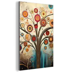 MuchoWow KOVOVÝ OBRAZ Strom - Strom života - Barva 40x60 cm