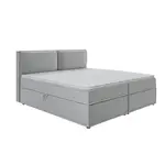 S-Style POSTEL BOXSPRING 200/200 cm Eclipse ze šedého mikrovlákna