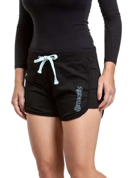 Meatfly dámské teplákové kraťasy Nea Black / Mint | Černá | Velikost S