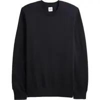 GAP V-FA25 SOLID CORE CREW Pánský pletený svetr, tmavě modrá, velikost