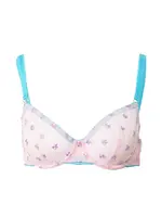 Dora Larsen Podprsenka 'BETH'  modrozelená / ružová