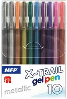 Gelové pero set BS 10ks METAL