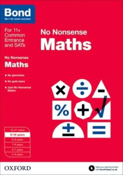 Bond: Maths: No Nonsense - Lindsay Sarah, Bond 11+