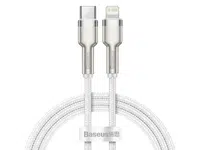 Datový kabel Baseus Cafule Series Metal Type-C/Lightning PD 20W 1m, bílá
